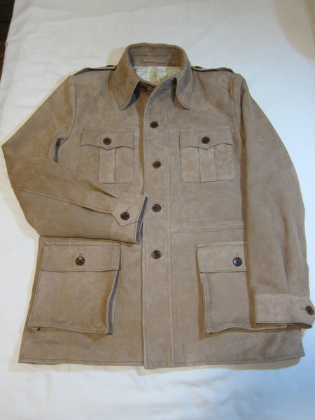 Italian lamb suede Safari jacket4.JPG