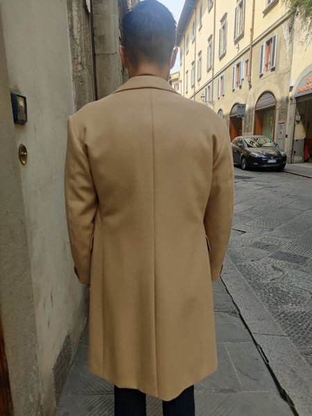 Cream Single Breasted Arno Overcoat_1.jpeg