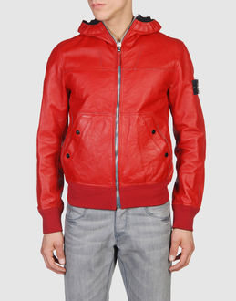 Stone Island Leather outerwear