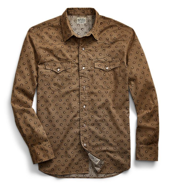 RRL Slim Fit Horseshoe Print Western Shirt.png