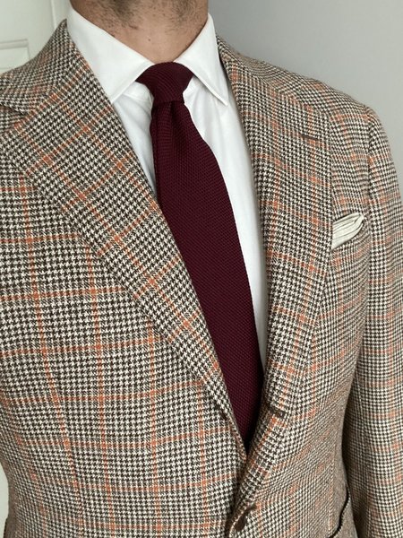 Ring Jacket AM03 brown cream plaid_closeup.jpg