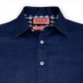 Thomas Pink sefton plain linen shirt - button cuff
