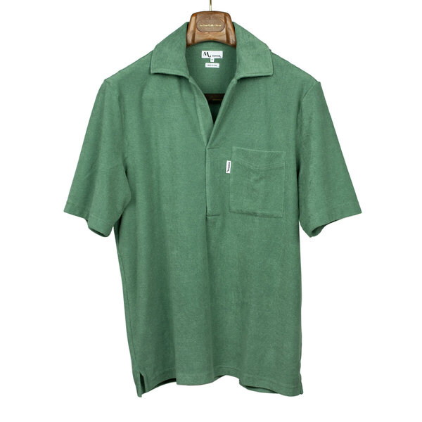 Doppiaa_Italy_Aadeo_Terrycloth_Polo_Shirt_Skipper_Green (8).jpg