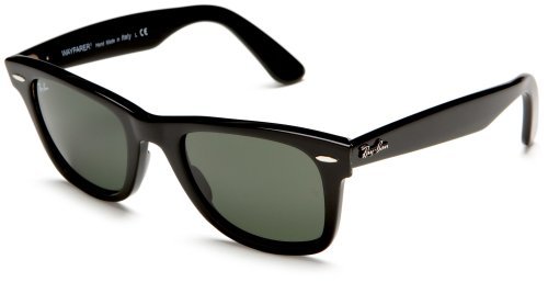 Ray-Ban RB2140 Original Wayfarer Sunglasses,Black Frame/Black Lens,50 mm