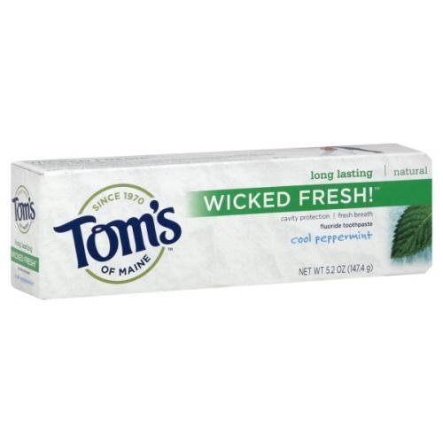 Toms Of Maine Long Lasting Wicked Fresh Toothpaste Cool Peppermint 5.2 Oz