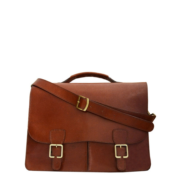 Restrepo Leather - The Restrepo Briefcase - Strictly Hand-made