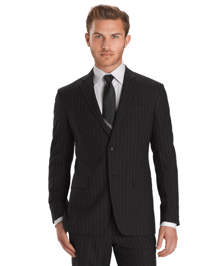 Brooks Brothers Milano Fit Plain Weave Chalk Stripe 1818 Suit