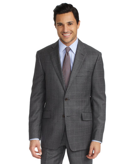 Brooks Brothers Regent Sharkskin with Windowpane 1818 Suit