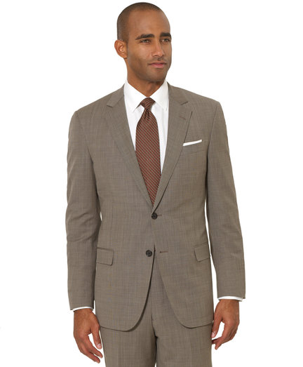 Brooks Brothers BrooksCool® Tan Tic Fitzgerald Fit Suit