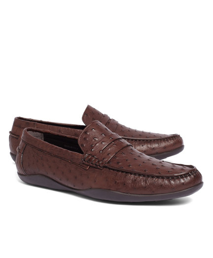 Harrys of London Basel Ostrich Penny Loafers