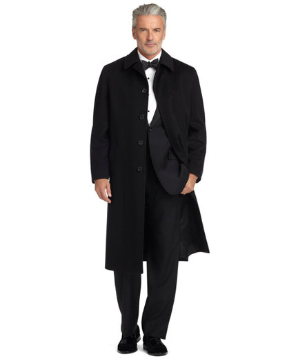 Brooks Brothers BrooksStorm® Cashmere Split Raglan Overcoat