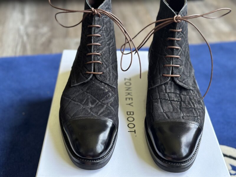 Handwelted Legate round last .In black -box calf – Meccariello Shoes