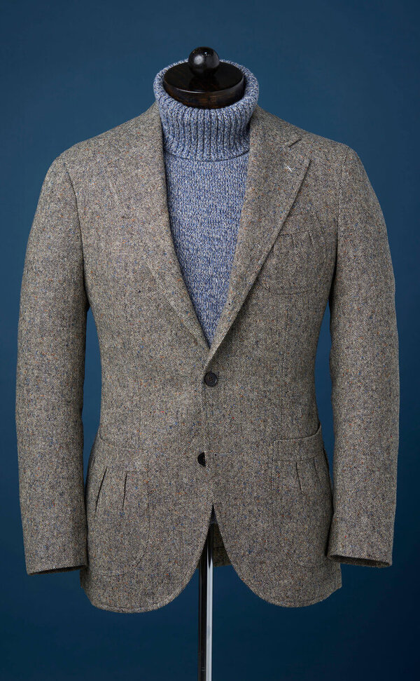 Spier&Mackay-Di Pray - Beige Donegal Tweed - Pleat Pocket Sportcoat-50-1704-10 (2).jpeg