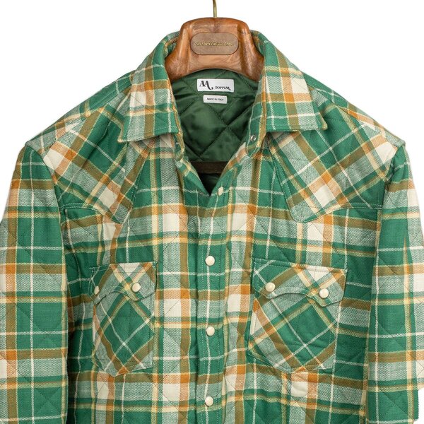 Doppiaa_Italy_Aariosto_quilted_western_shirt_jacket_in_green_and_gold_cotton_plaid (7).jpg