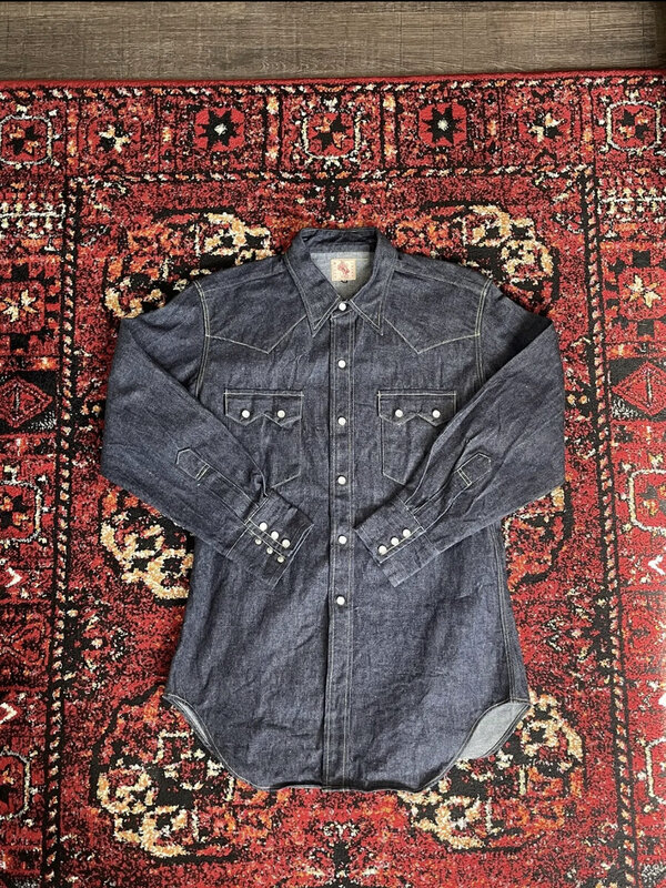 SOLD: Bryceland\'s Sawtooth Denim Western Shirt | Styleforum