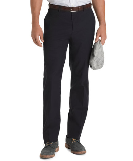 Brooks Brothers Regent Fit Plain-Front Travel Trousers