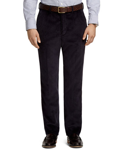 Brooks Brothers Own Make Navy Corduroy Dress Trousers