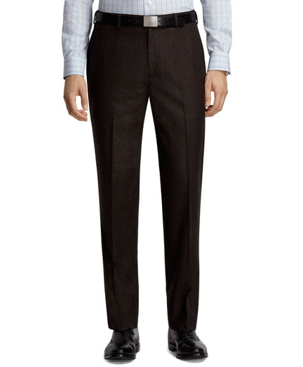 Brooks Brothers Fitzgerald Fit Houndstooth Plain-Front Dress Trousers