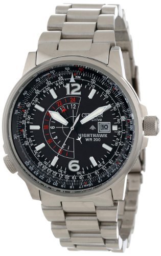 Citizen Men's BJ7000-52E "Nighthawk" Stainless Steel Eco-Drive Watch