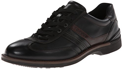 ECCO Men's Fenn Tie Oxford,Black,44 EU/10-10.5 M US