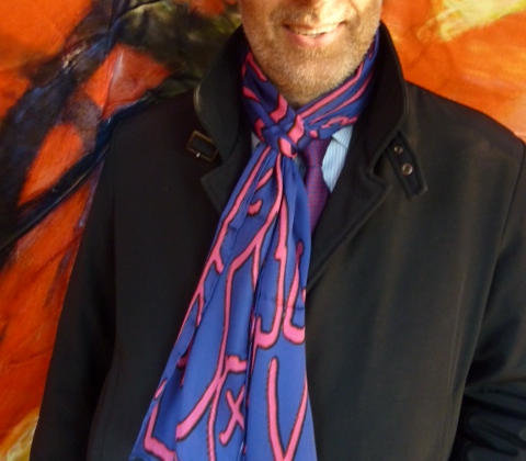 A.Quaranta Locatelli scarf designed by Antoh Mansueto