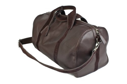 Avallone Men's First Class Italian Leather Travel Duffel One Size Brown