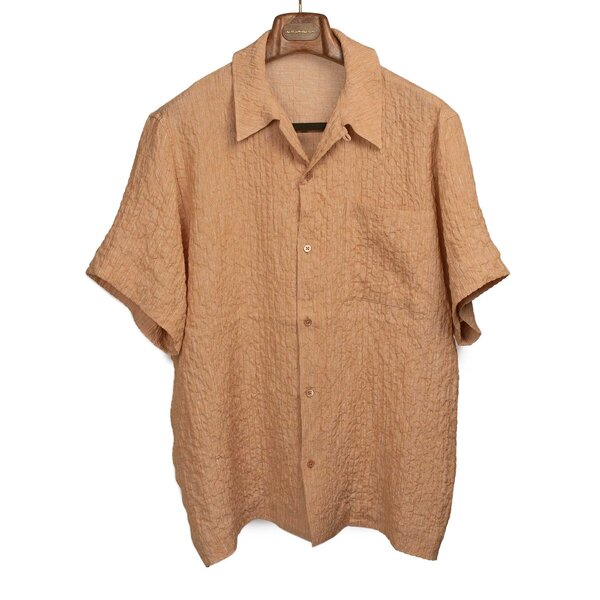 IKIJI_Made_in_Japan_Spring_Summer_2024_SS24_Short_sleeve_shirt_in_peach_linen_and_rayon_gauze ...jpg