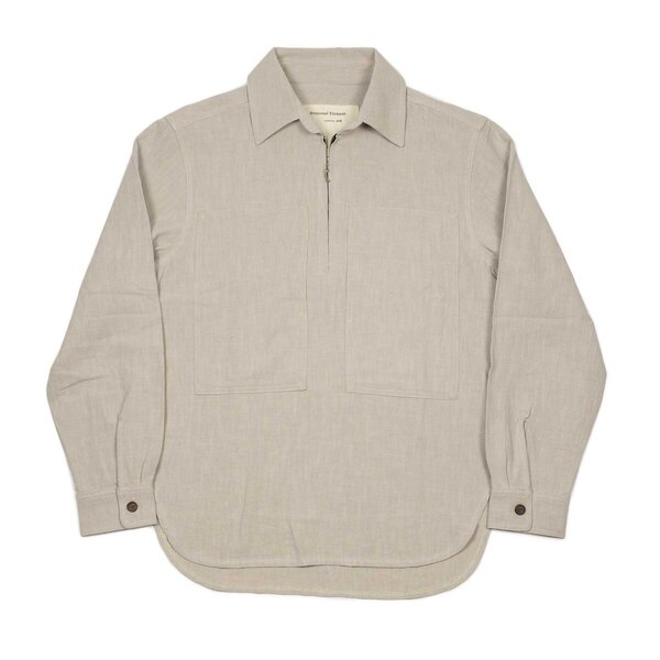 An_Irrational_Element_Spring_Summer_2024_SS24_Vintage_popover_zip_shirt_in_ecu_ramie_(restock)...jpg