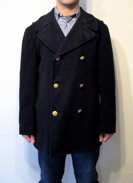 USN Wool Pea Coat, Officer's Reefer Jacket, US Navy, size 40 R | Styleforum