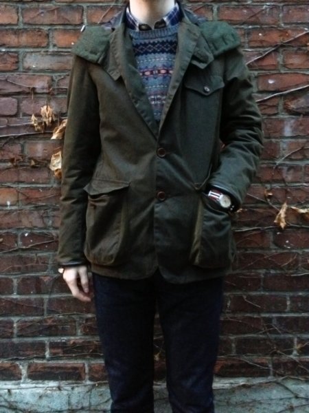 barbour x to ki to sports jacket