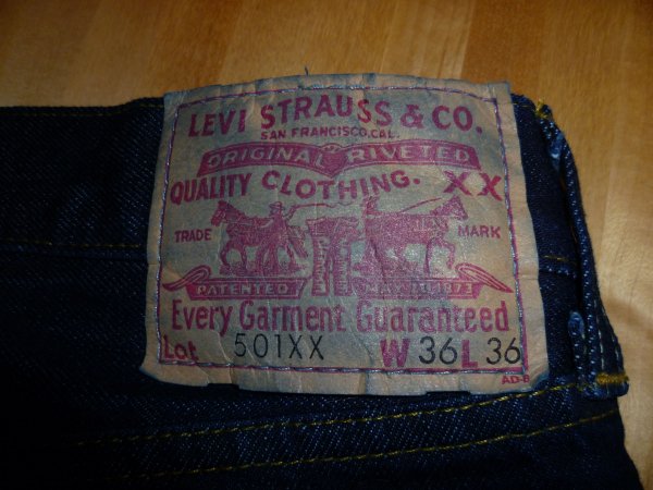 Levi's vintage clothing LVC Before and after soak 1936 : r/rawdenim
