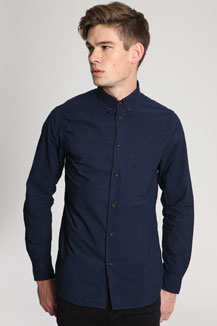 Wings+Horns Overdyed Plaid Shirt $165 Blue 4.jpg