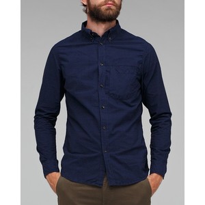 Wings+Horns Overdyed Plaid Shirt $165 Blue 5.jpg