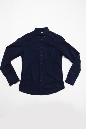 Wings+Horns Overdyed Plaid Shirt $165 Blue 6.jpg