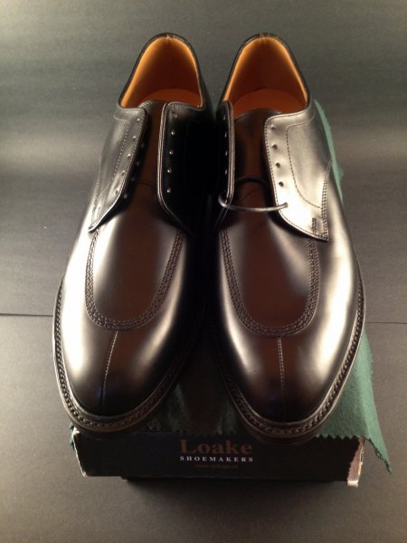 Loake Westminster black split-toe 