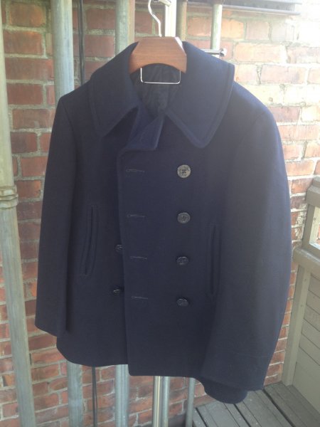 Vintage WWII US Navy Peacoat Size 38-40 in EXCELLENT condition | Styleforum