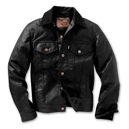 Filson x Levis Oil Finish Tin Cloth Trucker Jacket - Black - Large |  Styleforum