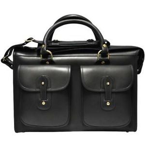 Ghurka 'Examiner' Leather Briefcase - Metallic