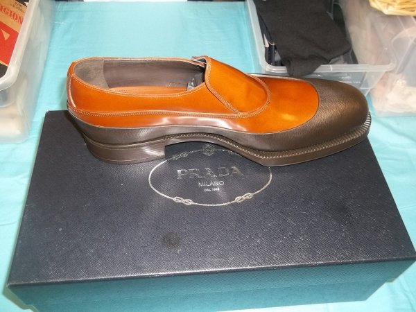 prada rubber dipped shoes