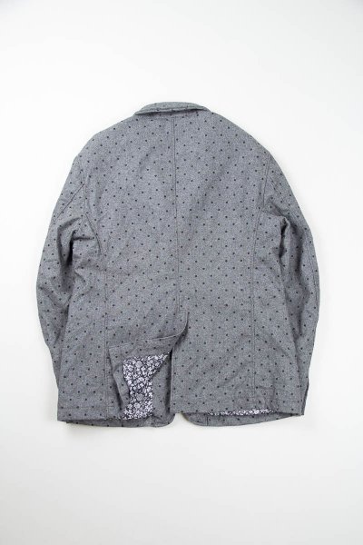 Engineered Garments XS Grey Polkadot Printed Flannel Andover