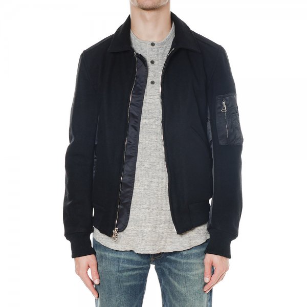 wings + horns Melton Wool Fright Jacket bckediri.beacukai.go.id