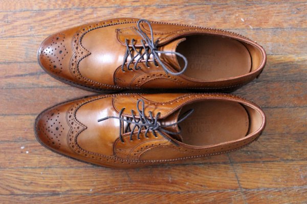 Allen Edmonds for Ralph Lauren Sanderson Wingtip Shoes size 8 9 ...