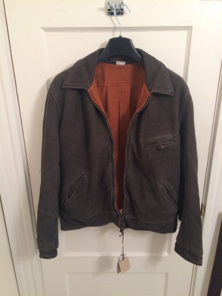 Levis LVC 1940s Menlo Leather Jacket Reversible