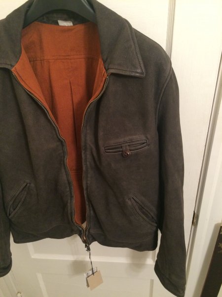 Levis LVC 1940s Menlo Leather Jacket Reversible | Styleforum
