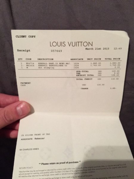 FS AUTHENTIC NEW Louis Vuitton Keepall 55 Macassar