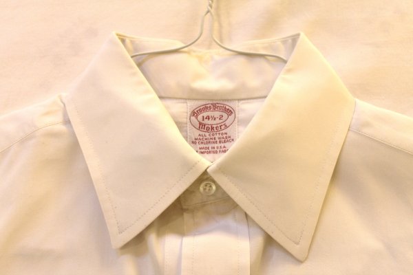 Brooks Brothers Pinpoint White Collar and Tag.jpg