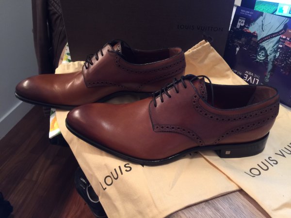 Men's Louis Vuitton Burgundy Lace up Spectator Oxford Shoes Size 10.5 – On  Que Style
