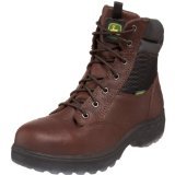 John Deere Men's JD7601 7" ST WP Zipper Lace-Up Hiker Boot