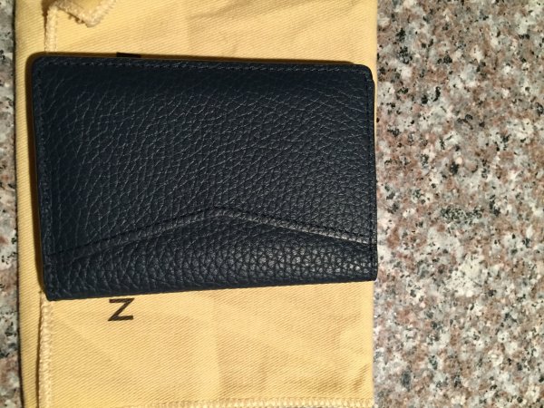 Louis Vuitton Pocket Organizer Wallet navy Taurillon