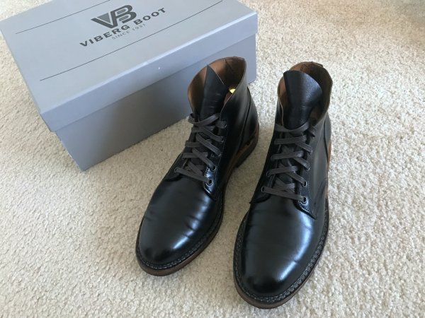 viberg black shell cordovan